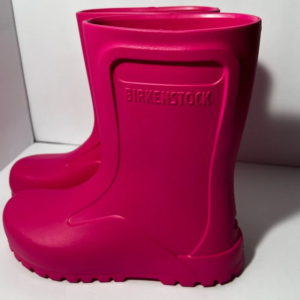 Birkenstock Kids Pink‎ Rubber Rain Boots Size EU 33 US Kids 2–2.5 Waterproof